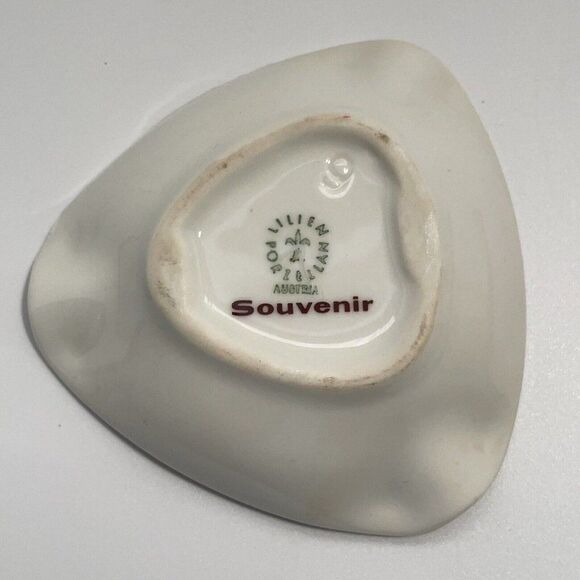 Hotel Imperial Wien Vintage Ashtray Souvenir Vienna Austria Lilien Porzellan - Picture 10 of 11